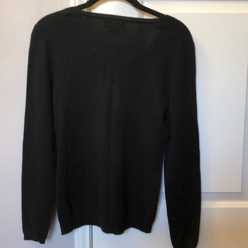 Black cashmere sweater - Picture 2 of 4